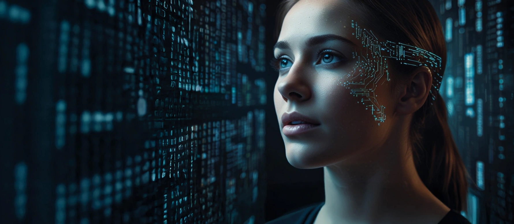 Symbolbild für KI-Sprachtechnologie und Datenverarbeitung